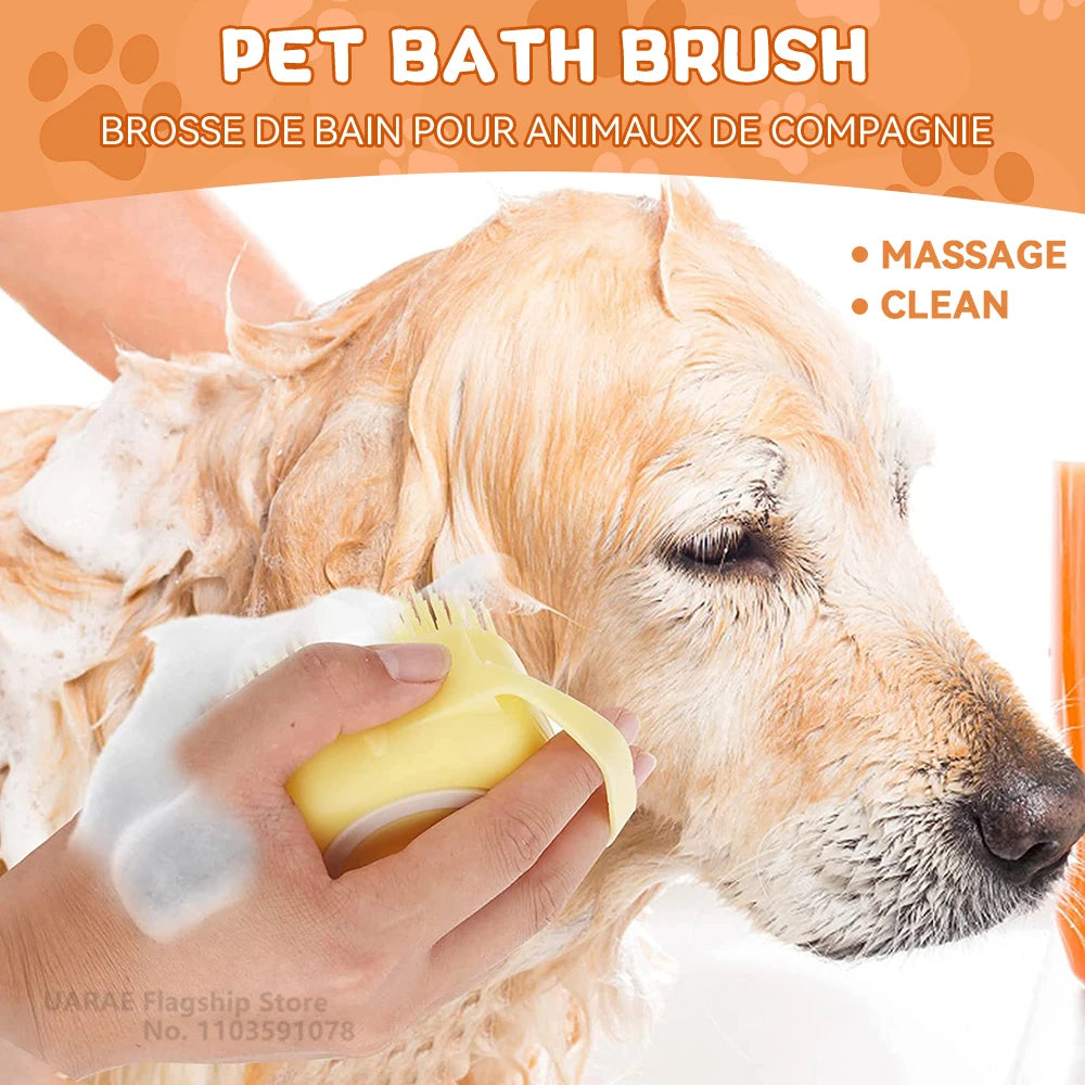 Pet Shampoo Massage Brush